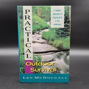 Practical Outdoor Survival Hardcover Book New Len McDougall 1992 1st Ed